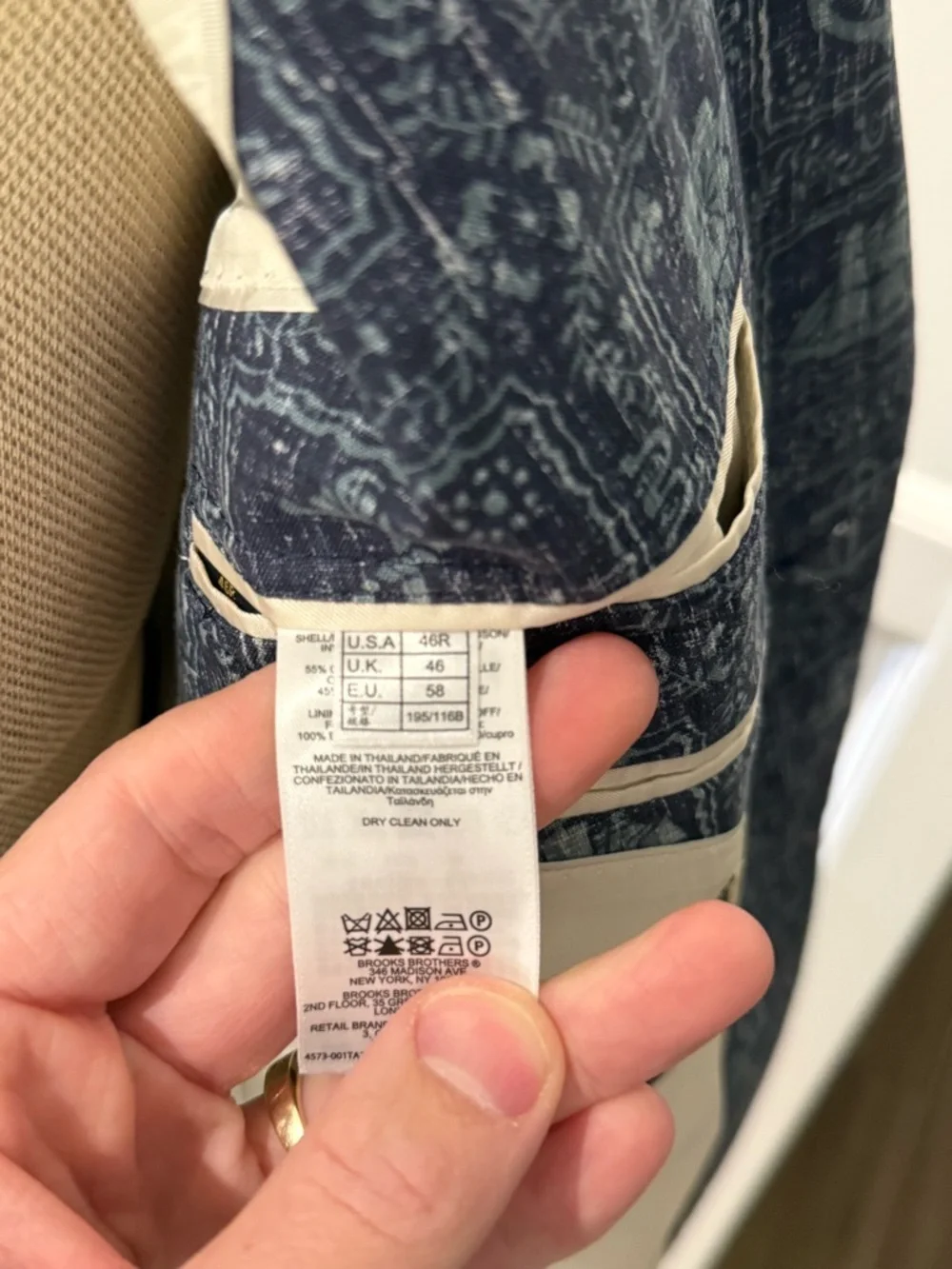 Brooks Brothers Fitzgerald Fit Reyn Spooner Hawaiian Print Blazer Sport coat